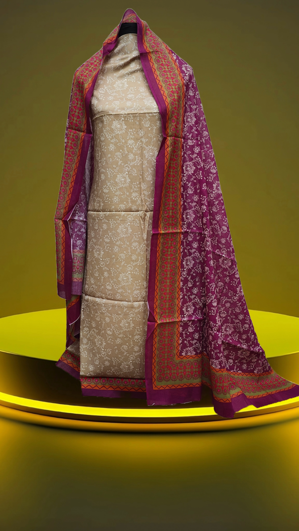Dress and Dupatta cotton digital printed, Salwer cotton (5pcs Set)